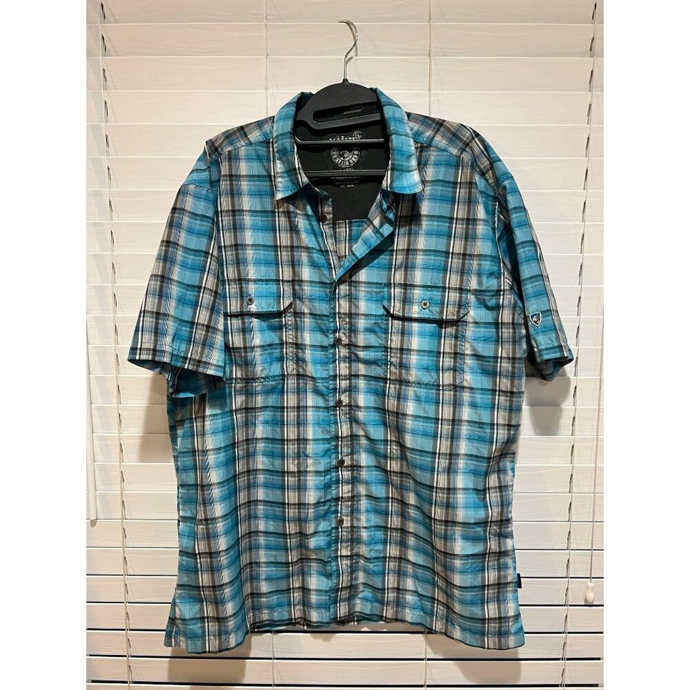 Kuhl Eluxur Short Sleeve Button Up Shirt‎ - Size L